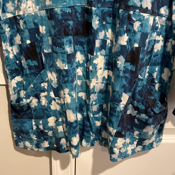 PureJill Teal Blue Shirt with Pockets - Picture 3 of 8